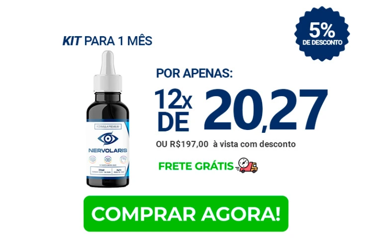 Kit Nervolaris 1 mês - solução natural para controle de ansiedade e equilíbrio emocional, registrado pela Anvisa